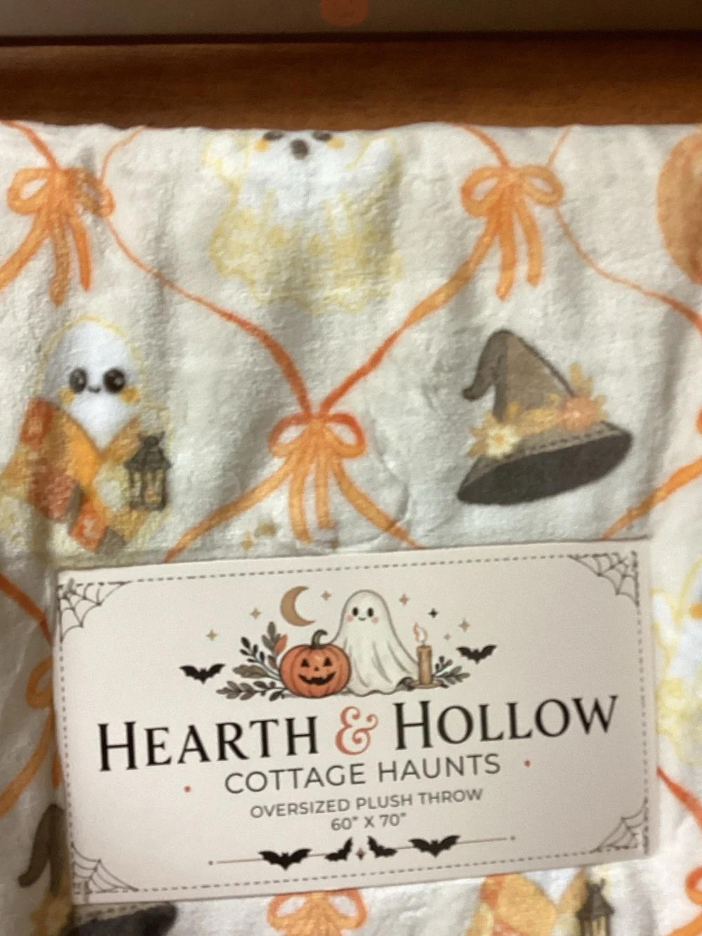 Hearth & Hollow Cottage Haunts Halloween Blanket